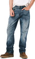 Buffalo David Bitton Mens Relaxed Straight Leg Driven Jean - Super you