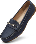 Women's Comfortable Lightweight Leather Loafers Slip-Ons (Style L85L)