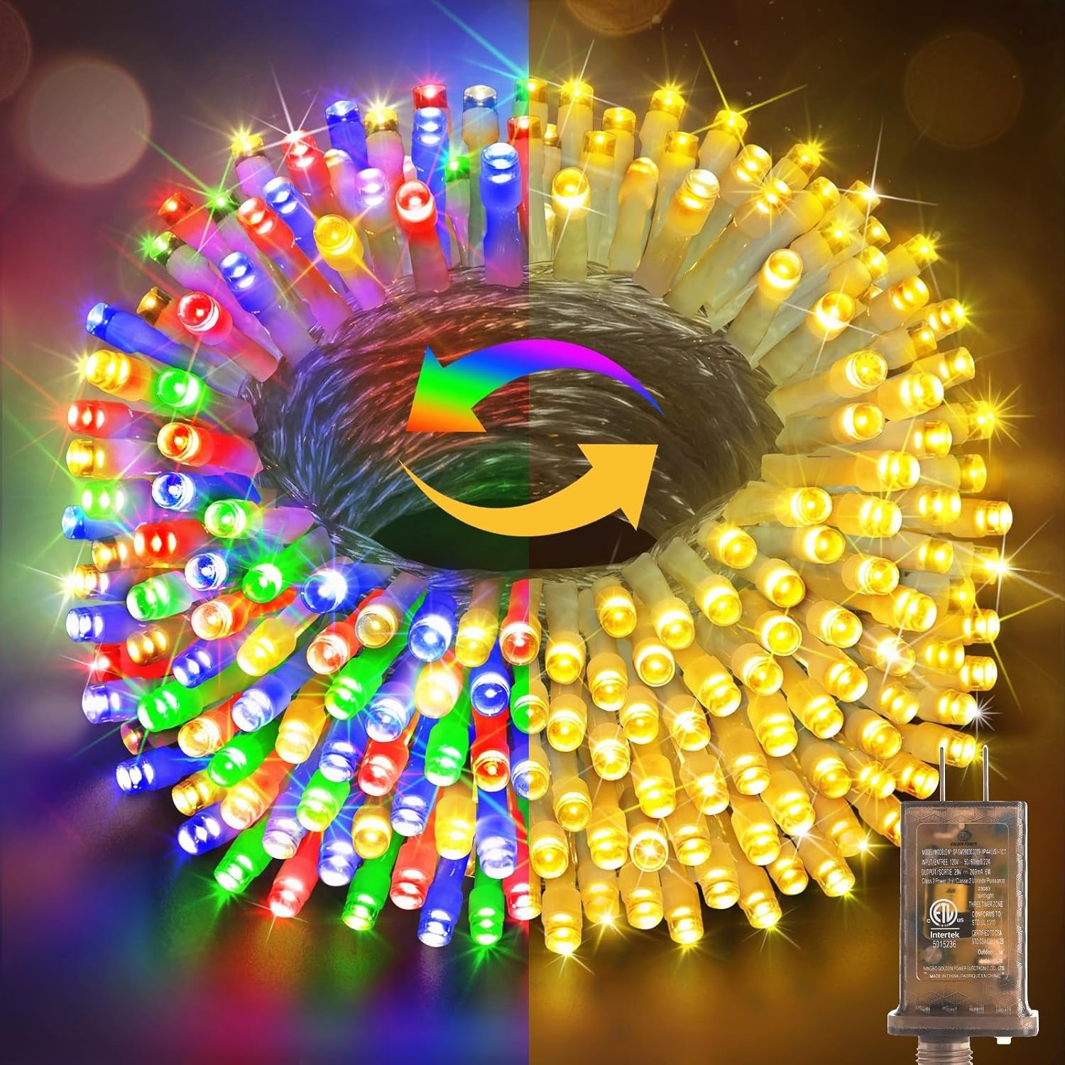 108FT 300 LED Color Changing Christmas Lights for Any Occasion