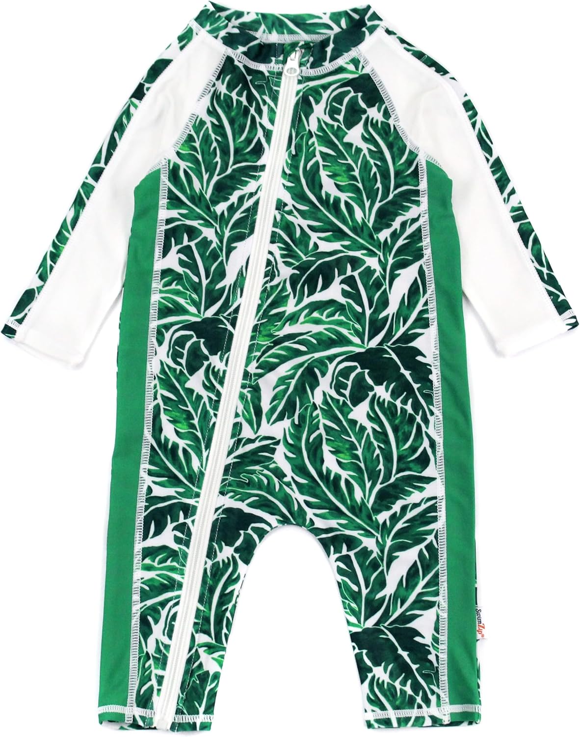 SwimZip Boys' Long-Sleeve UPF 50+ Swimsuit for Sun Safety