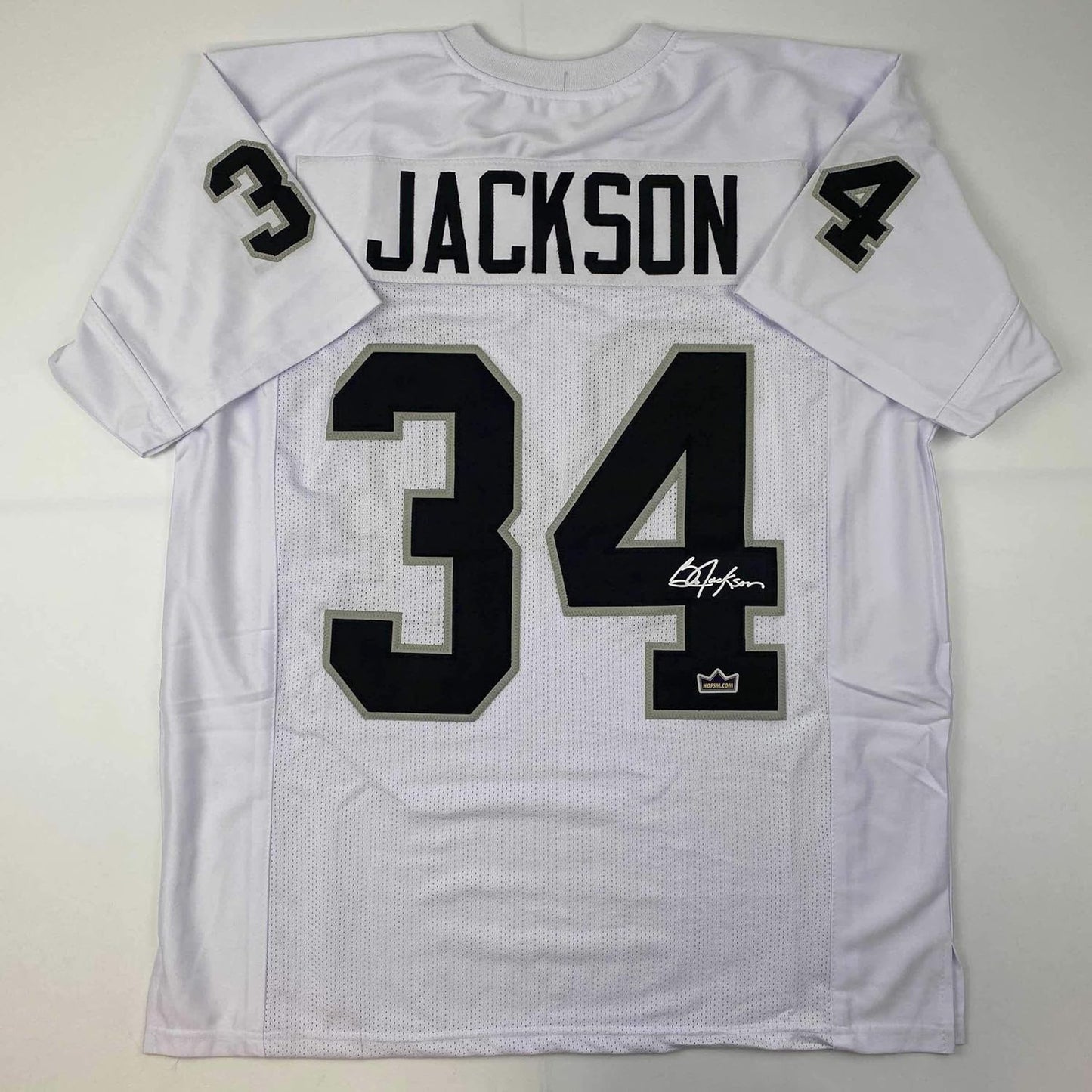 Facsimile Autographed Bo Jackson Football Jersey for Fans
