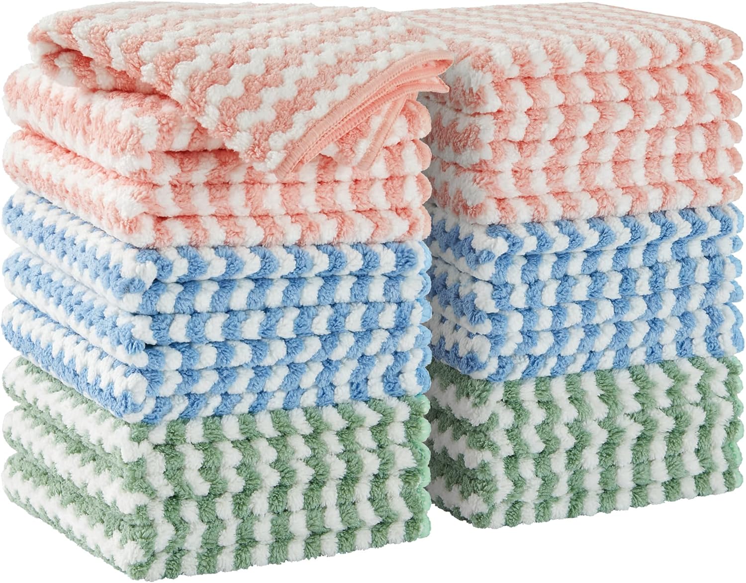 JOYMOOP Microfiber Cleaning Cloth Set - Absorbent & Lint-Free Kitchen Towels