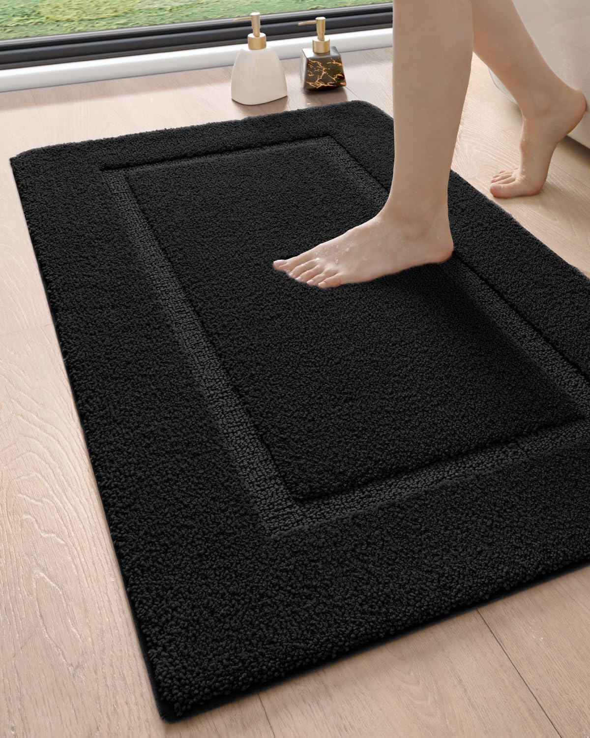 DEXI Bathroom Rugs 43x24, Non Slip Bath Mat for Shower Floor