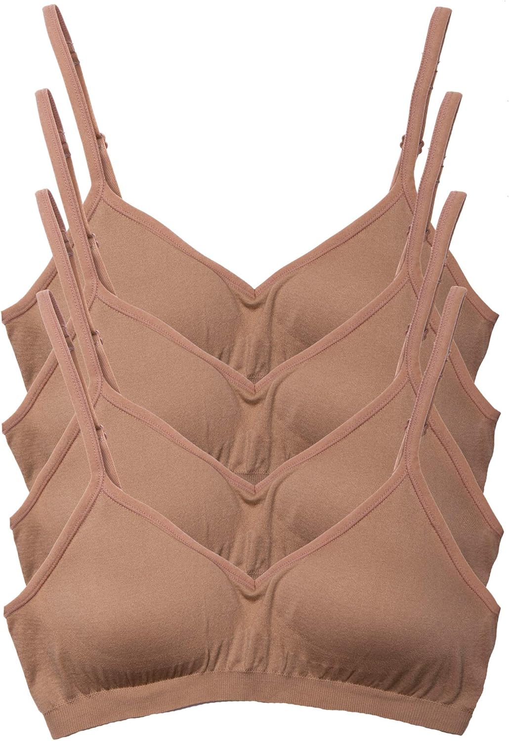 Kalon Womens Demi Padded Bralette 4 Pack for All-Day Comfort