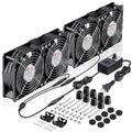 Wathai 120mm x 4 Dual Ball Computer Fan 110v - 240v - Variable Speed
