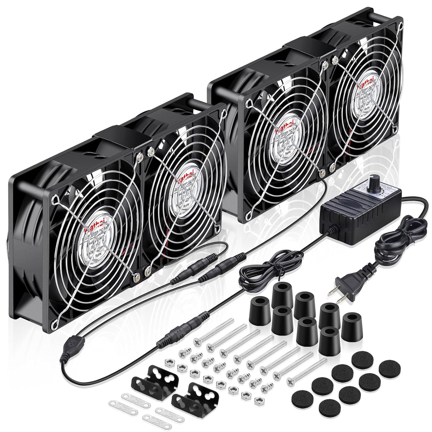 Wathai 120mm Dual Ball Computer Fan for Optimal Cooling Solutions