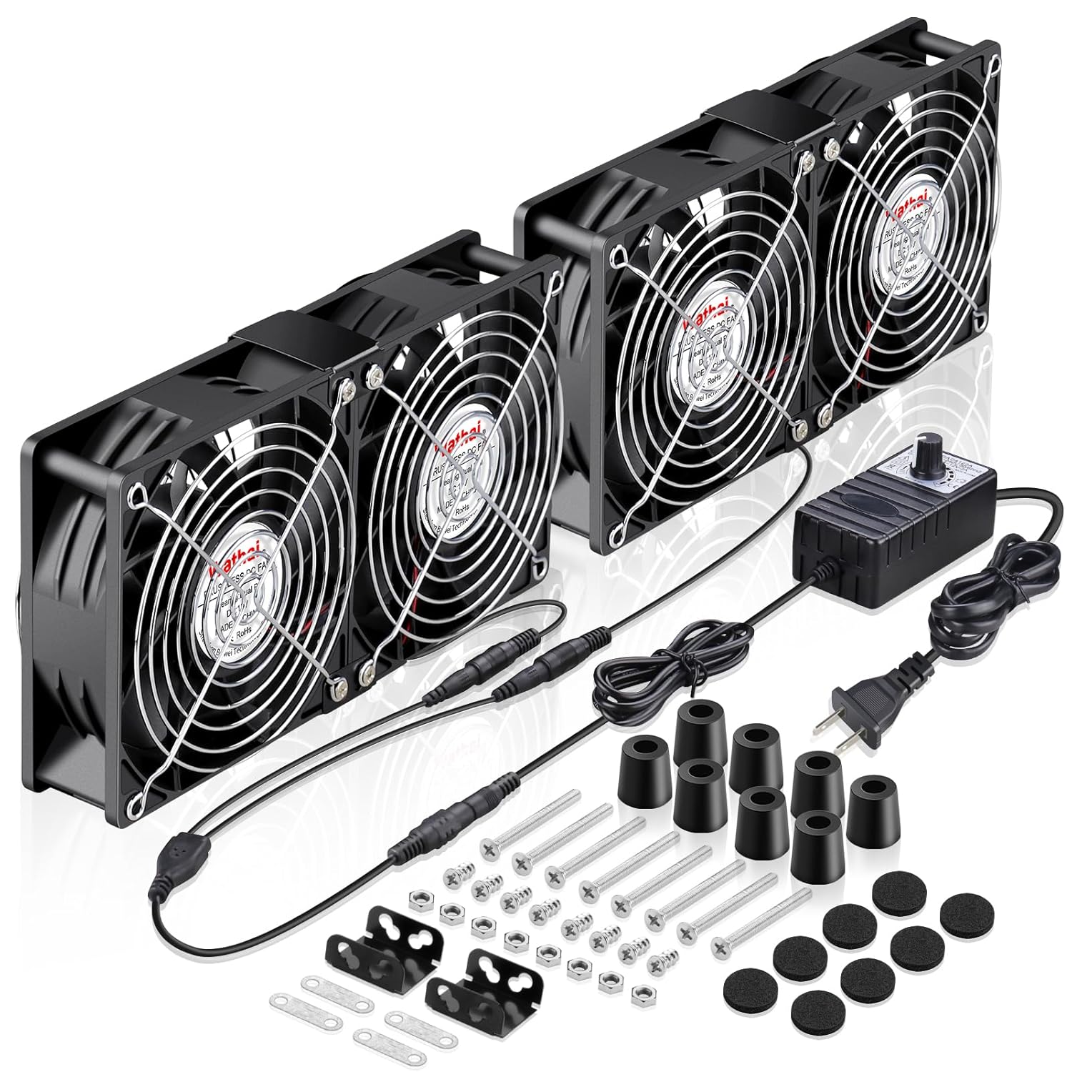 Wathai 120mm Dual Ball Computer Fan for Optimal Cooling Solutions