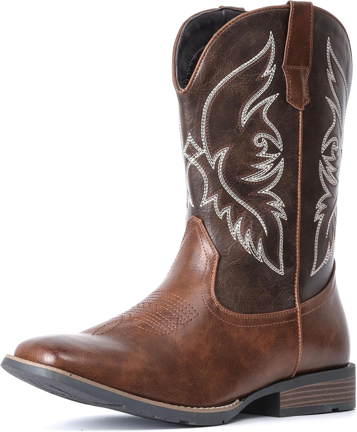 Durable Retro Classic Cowboy Boots For Men With Square Toe