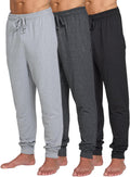 Mens Pajama Pants 3 Pack - Lightweight Jogger Lounge Pants