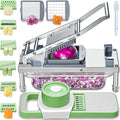 All-in-1 Vegetable Chopper with 8 Blades - Durable Stainless Steel