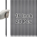 Rebar Stakes 16 in Ground Concrete Form Stakes 24pcs - Heavy Duty
