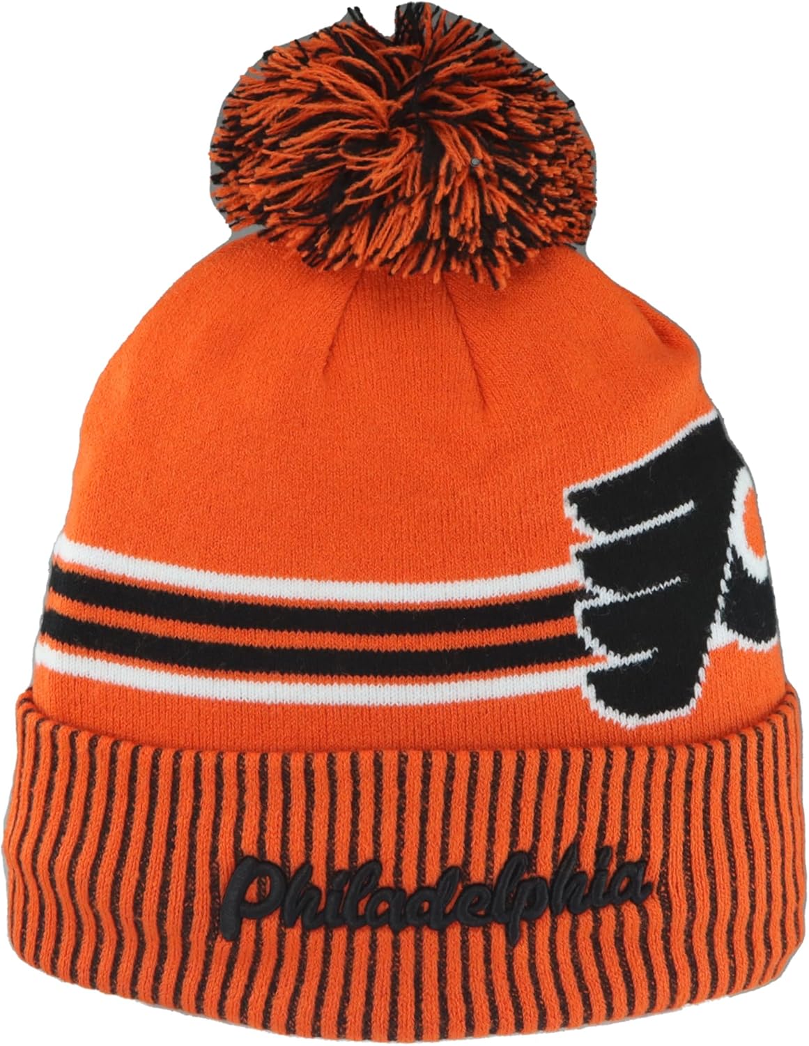 ZHATS NHL Philadelphia Flyers Pom Beanie for Ultimate Fans