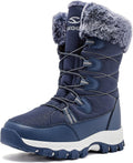 Kids Winter Snow Boots Waterproof Mid-Calf - Faux Fur Lined Comfort