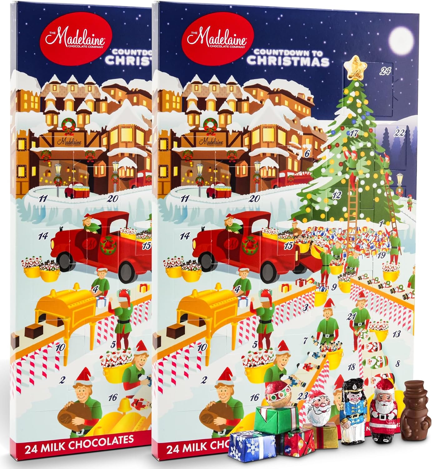 Madelaine Santa's Workshop Advent Calendar with Premium Chocolates