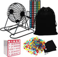 Yuanhe Complete Bingo Game Set - Deluxe 8in Cage and 1000 Chips