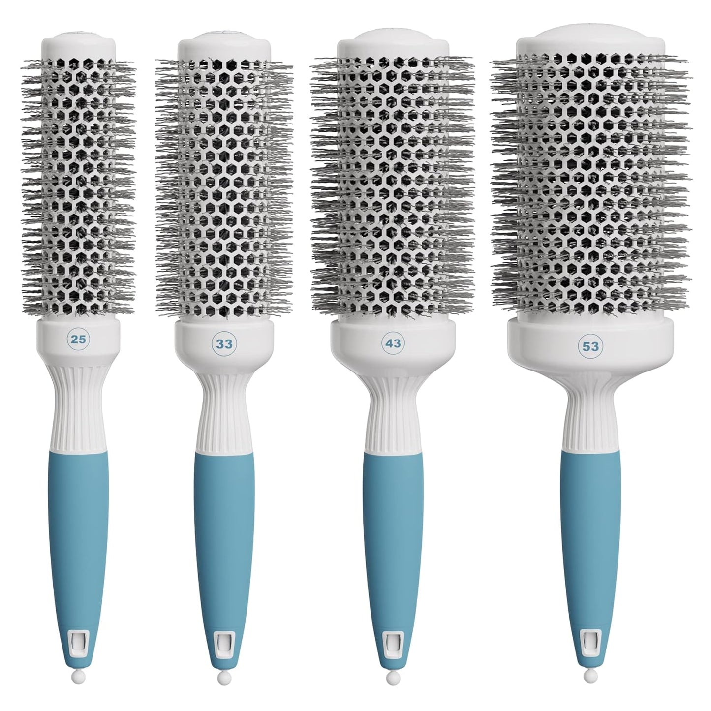 Ceramic Ionic Round Brush Set for Effortless Blow Drying and Styling