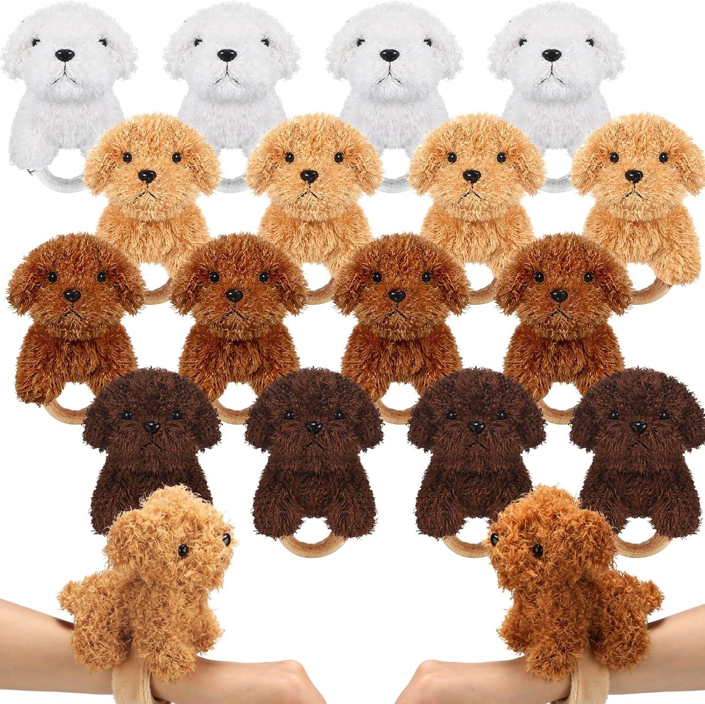 Ceenna 16 Pcs Stuffed Animal Slap Bracelets for Fun Gifts