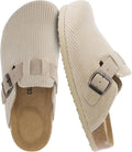 CUSHIONAIRE Hana Womens Clogs - Comfortable Vegan Suede Slip-Ons Mules