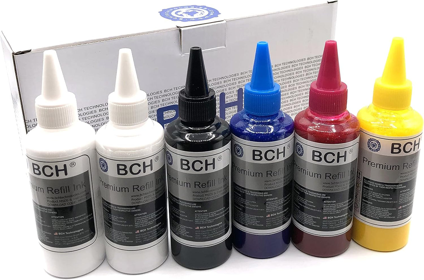 BCH Premium DTF Ink 600ml - Epson Printer Heat Transfer