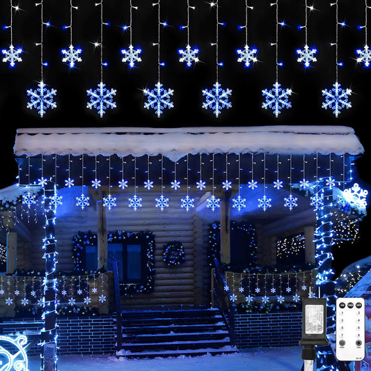Stunning Snowflake Icicle Lights for Holiday Decor and Cheer