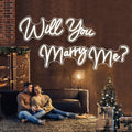 Will You Marry Me Neon Sign LED Light for Proposal - Large 80.1x12.4in