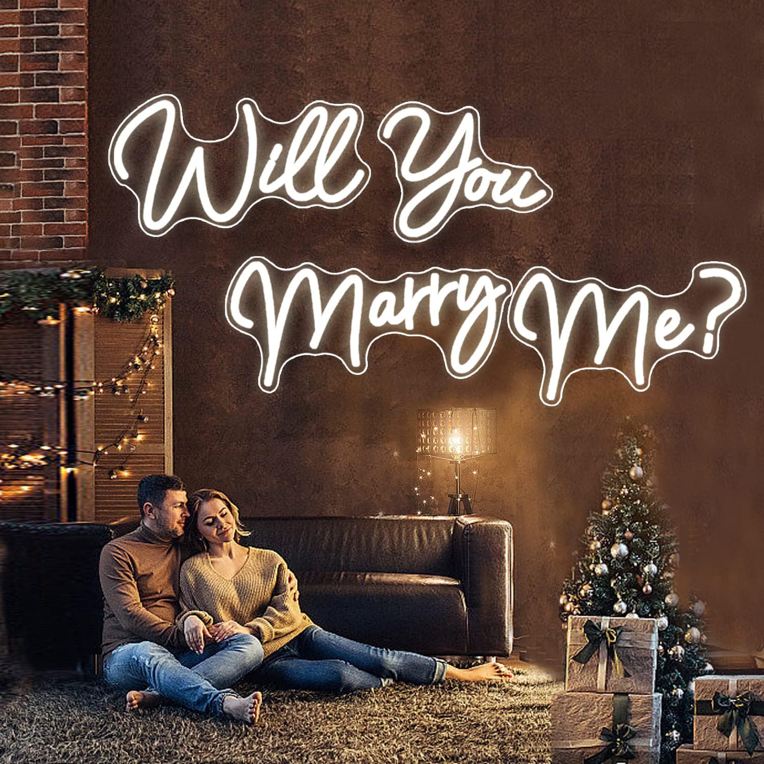 Super Large Neon Signs Will You Marry Me for Engagement Decor
