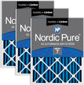 Nordic Pure 20x20x2 Pleated Air Filters MERV 7 Plus Carbon 3 Pack