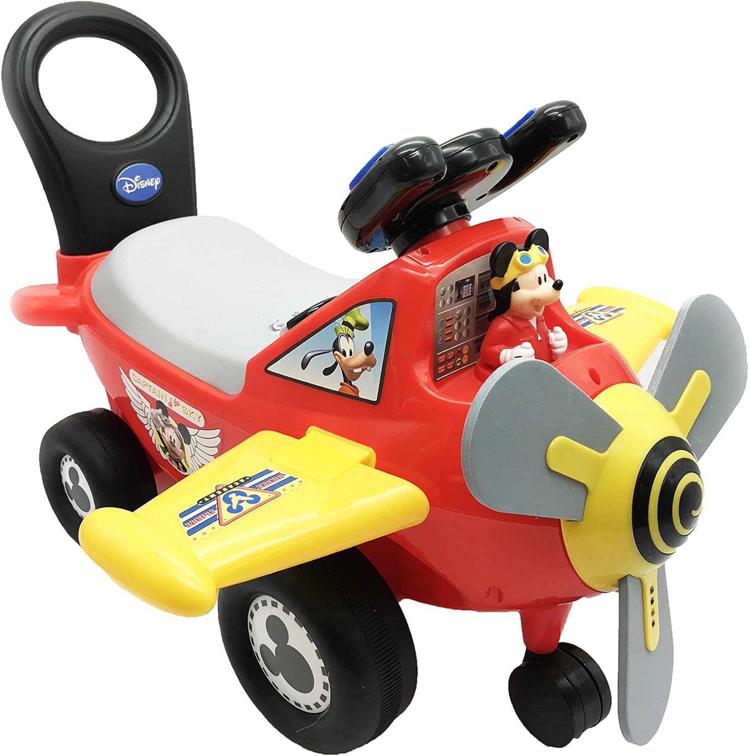 Mickey Mouse Plane Ride-On w/ Lights & Sounds - Fun for Kids! 20.5 x 18 x 15.375