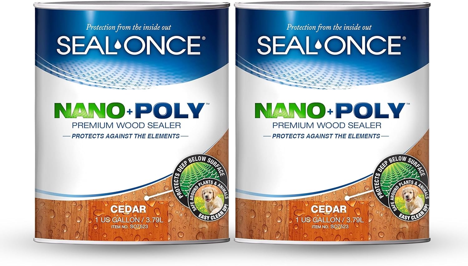 Seal-Once Nano+Poly Wood Sealer - Premium Waterproof Protection
