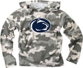 Wes and Willy Kids College Team Camo Long Sleeve Hooded T-Shirt Print