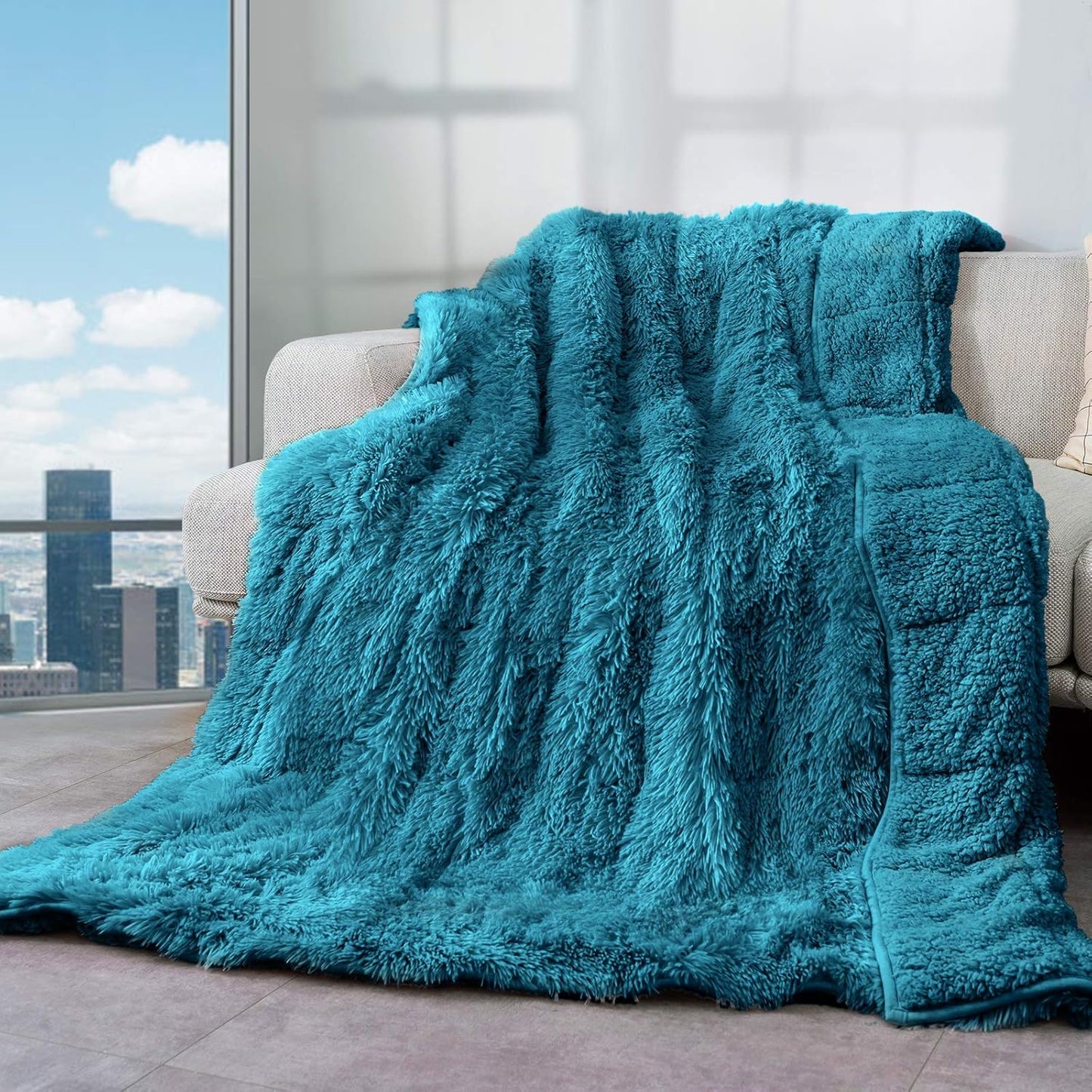 Cottonblue Weighted Blanket 12lbs 60x80 inches for Cozy Sleep