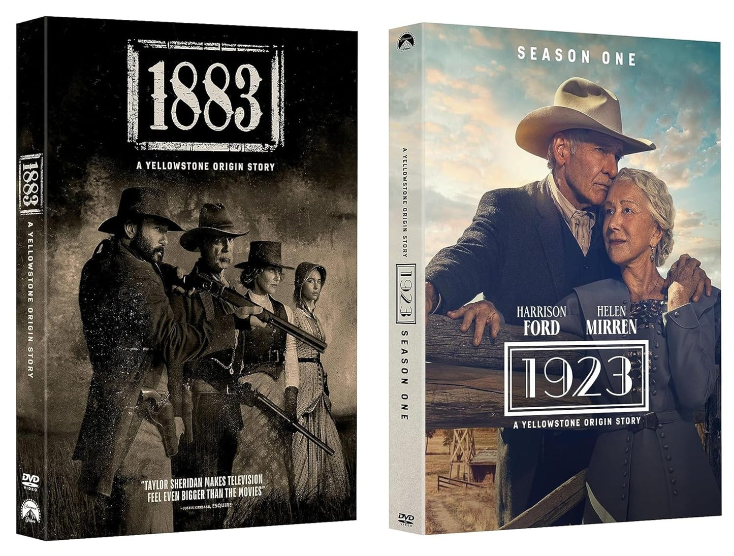 Yellowstone 1883 and 1923 Season 1 DVD Set for Fans