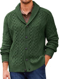 Runcati Mens Shawl Collar Cardigan Sweater for Winter