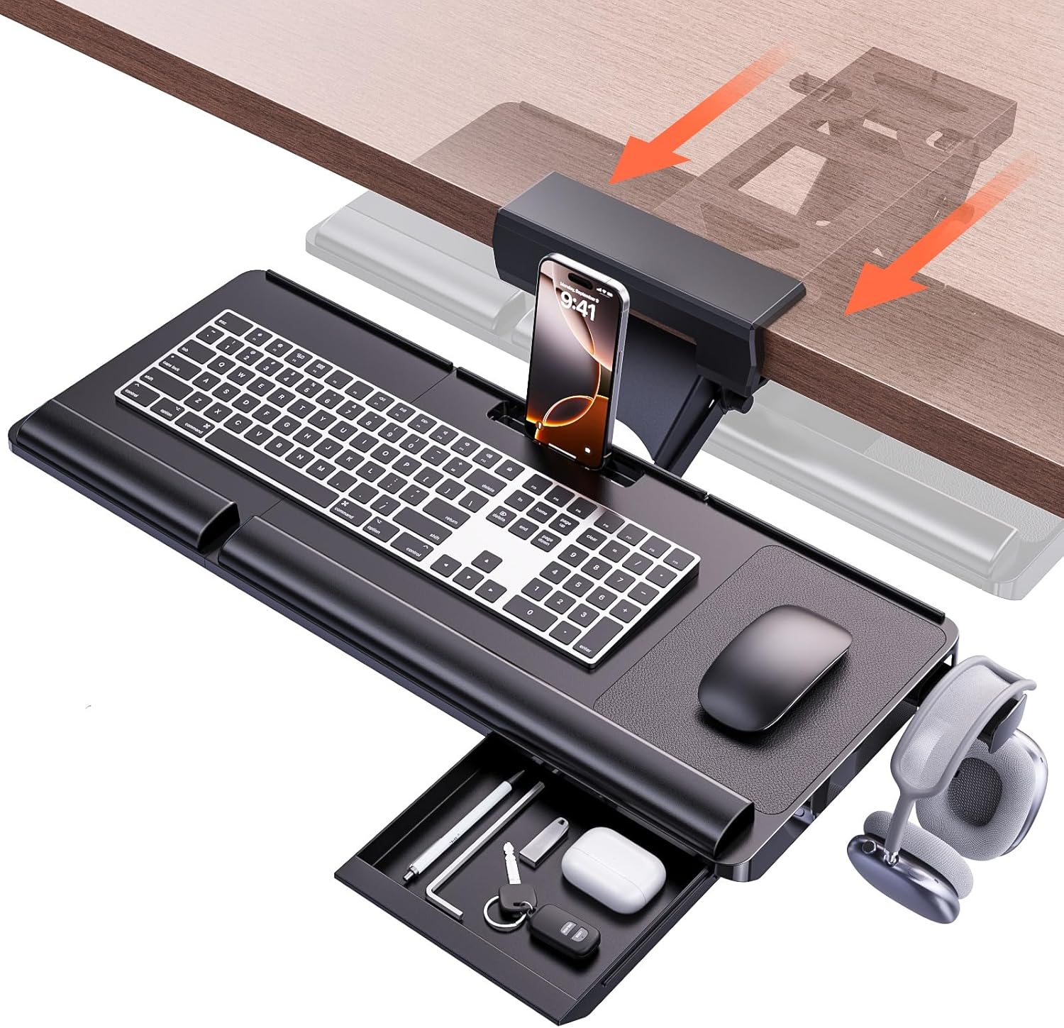 Klearlook Ergonomic Keyboard Tray for Home Office and Gaming