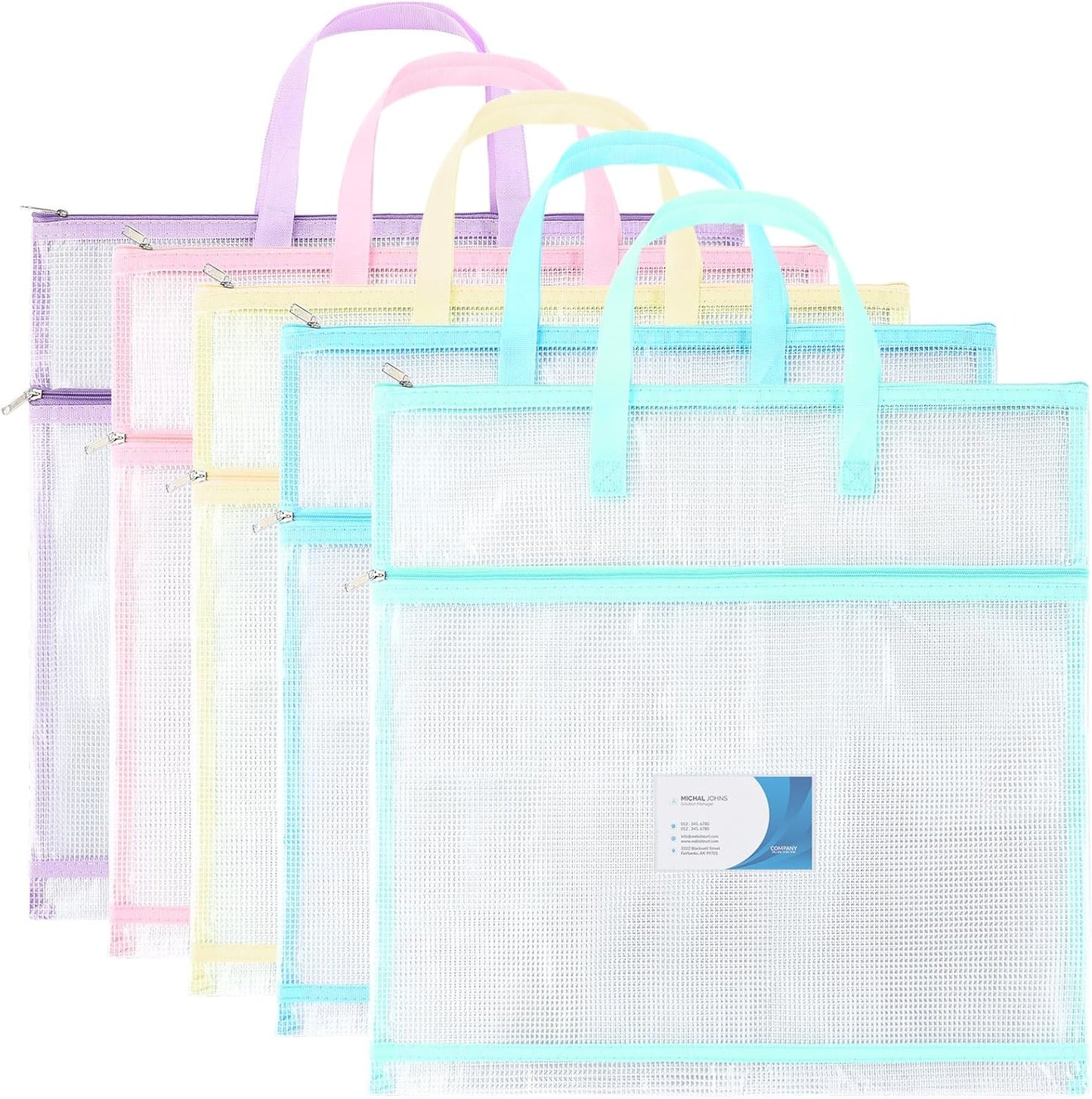 5 Pcs Sew Project Bags for Quilting Craft Organizing Needs