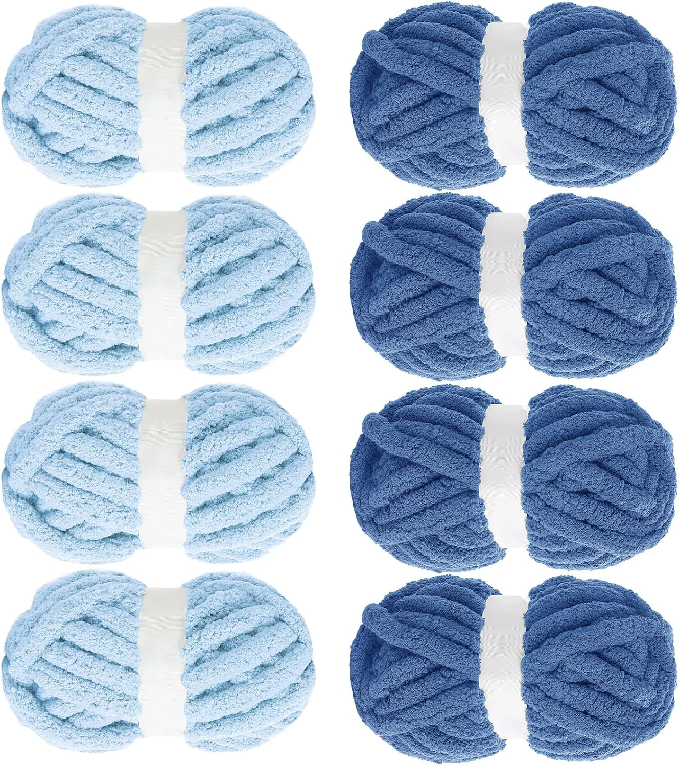 MABOZOO Assorted Chunky Yarn for Crocheting - Jumbo Soft Plush