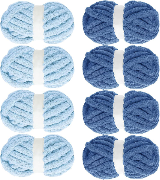 MABOZOO Assorted Chunky Yarn for Crocheting - Jumbo Soft Plush