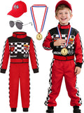 Kids Race Car Driver Costume for Boys Girl Racing Suit - Complete Set