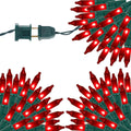 Red Mini String Lights 3-Pack 150 Count Each - Connectable Holiday