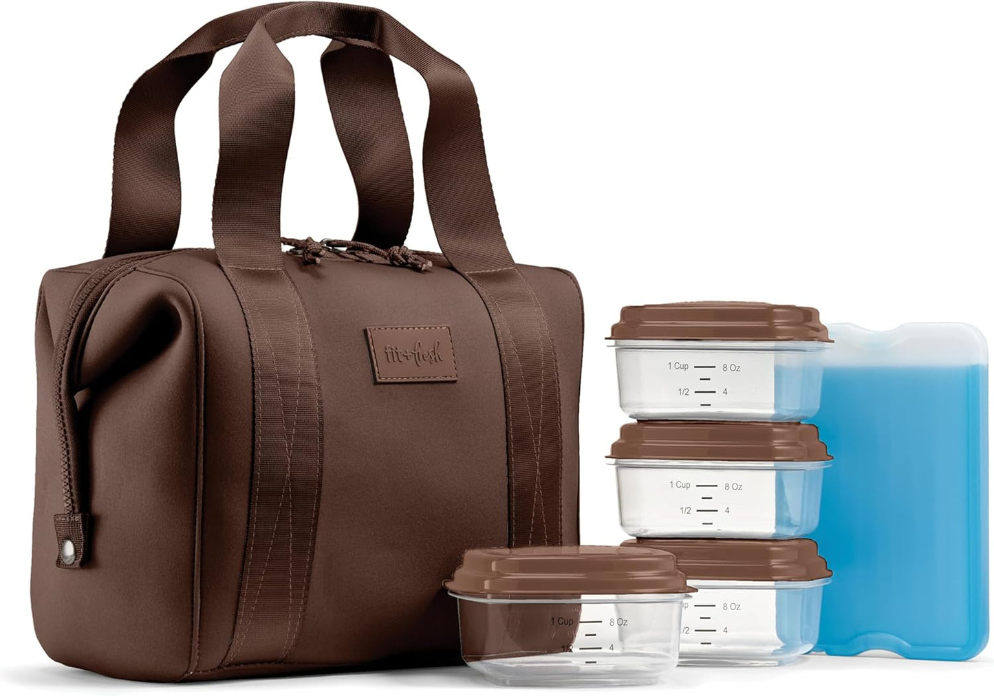Fit & Fresh Neoprene Lunch Bag for Women - Stylish Meal Prep Kit