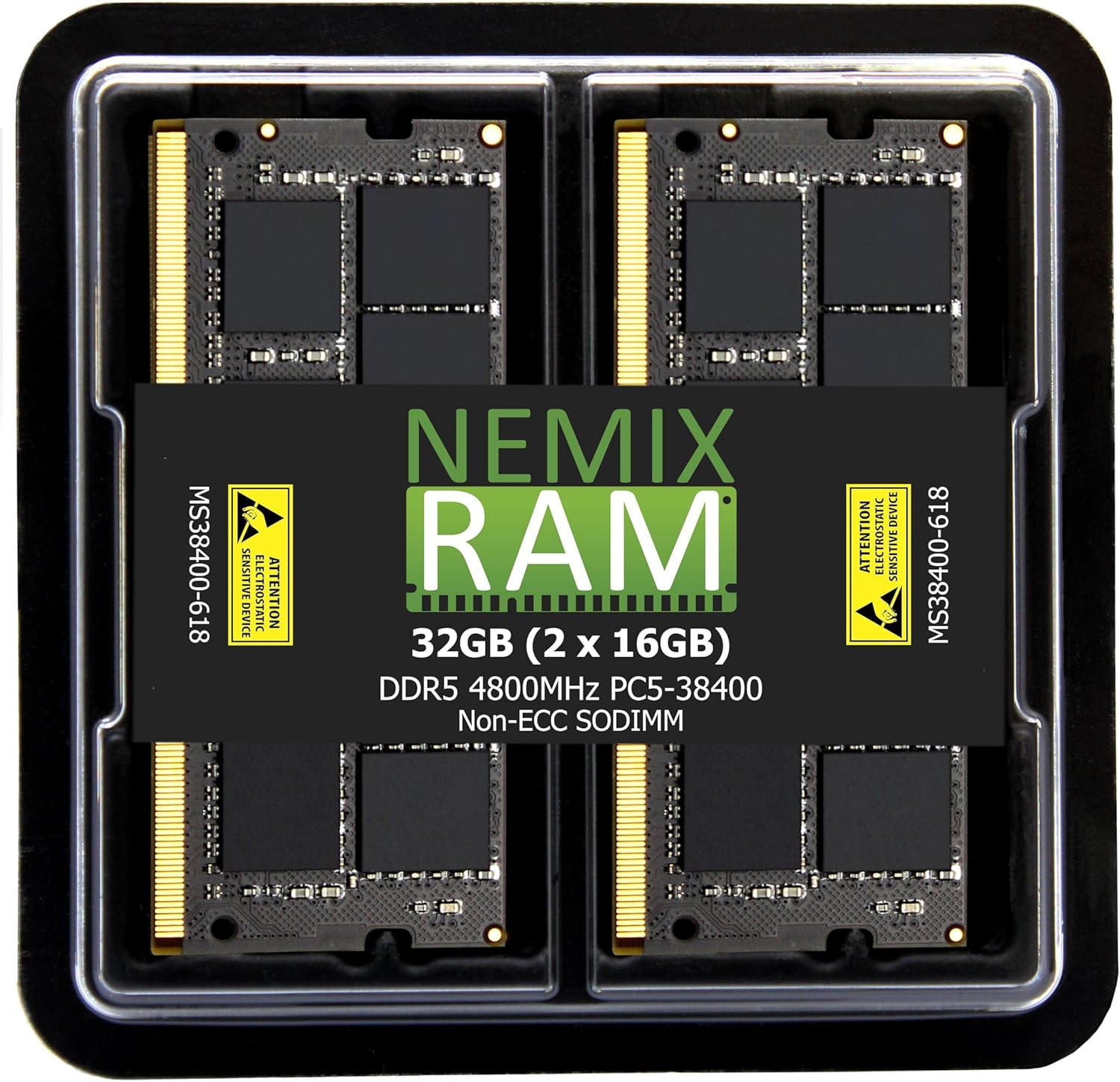 NEMIX RAM 32GB DDR5 4800MHZ SODIMM Memory Kit for Laptops