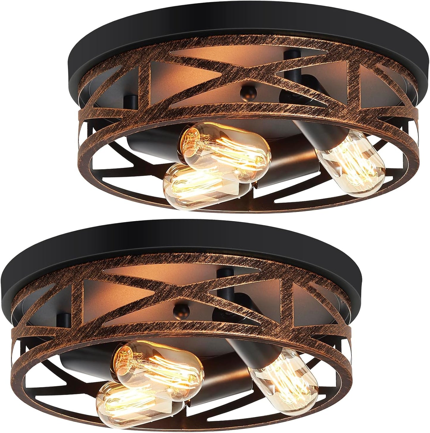 Farmhouse Flush Mount Ceiling Light Fixture for Hallway and Kitchen