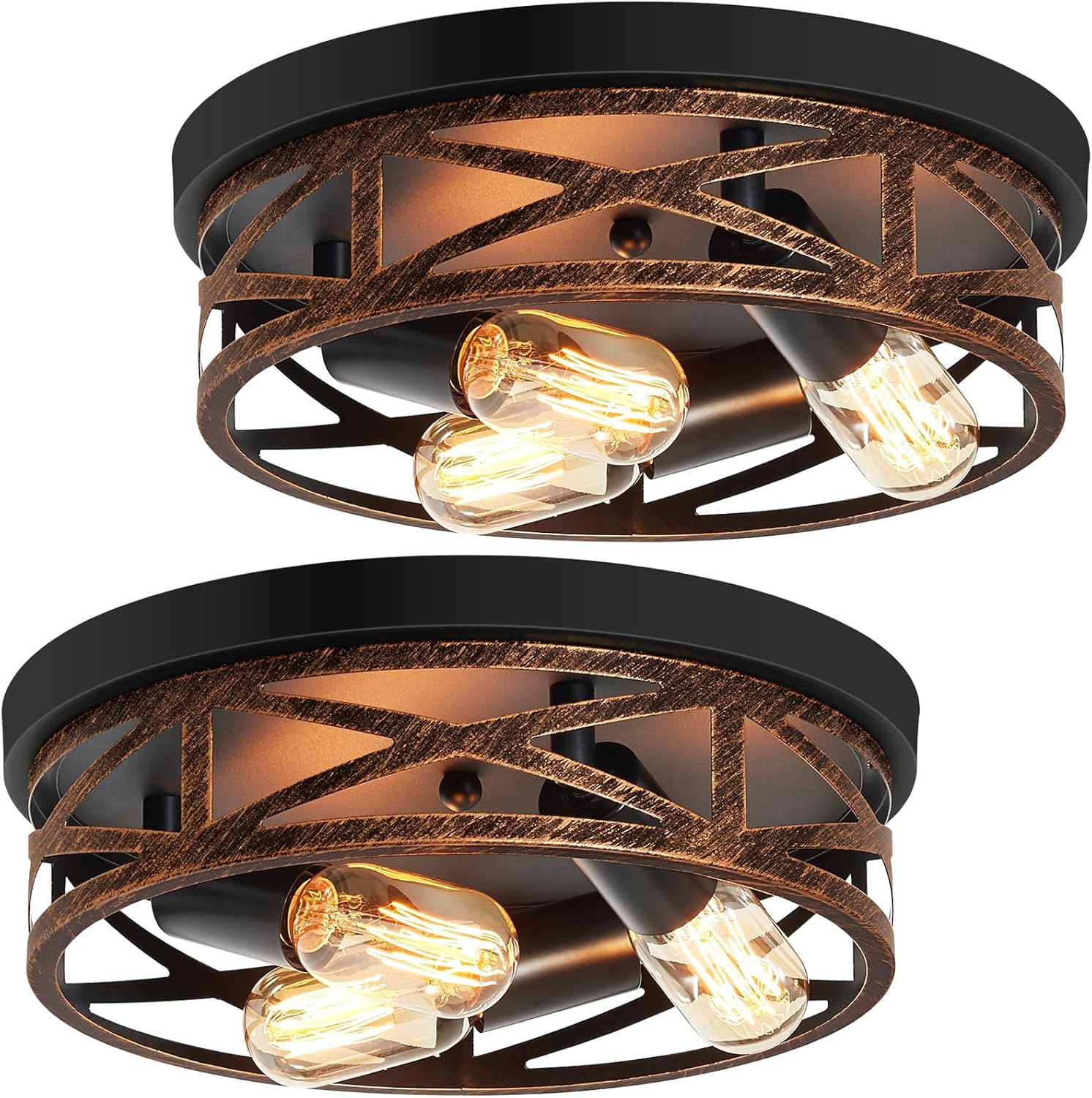 Farmhouse Flush Mount Ceiling Light Fixture for Hallway and Kitchen