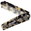 Handmade Folding Pocket Comb for Men - Black Graphite 7.87in