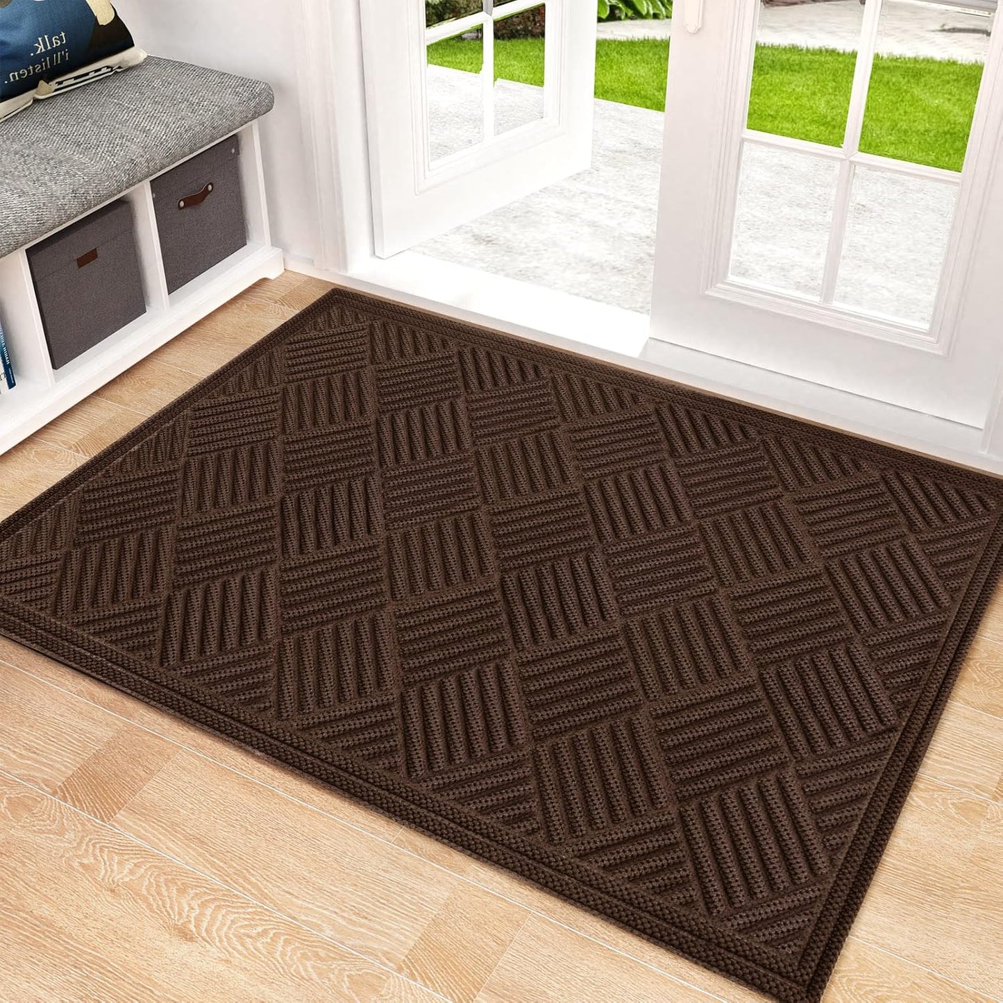 Mibao Front Door Mat - Durable Non-Slip Waterproof Doormat
