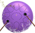 8 in Steel Tongue Drum 11-Note A Major - Portable Rain Garden Drum