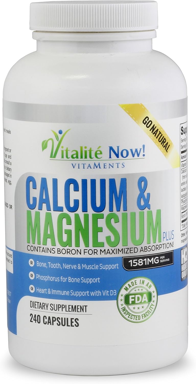 Best Calcium Magnesium Supplement with Vitamin D3 for Bone Health