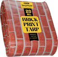 20 x 30 Bricks/Black 20 Mil Heavy Duty Tarp Cover - Waterproof