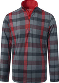 Mens Quarter Zip Golf Pullover - Dry Fit Performance 1/4 Zip
