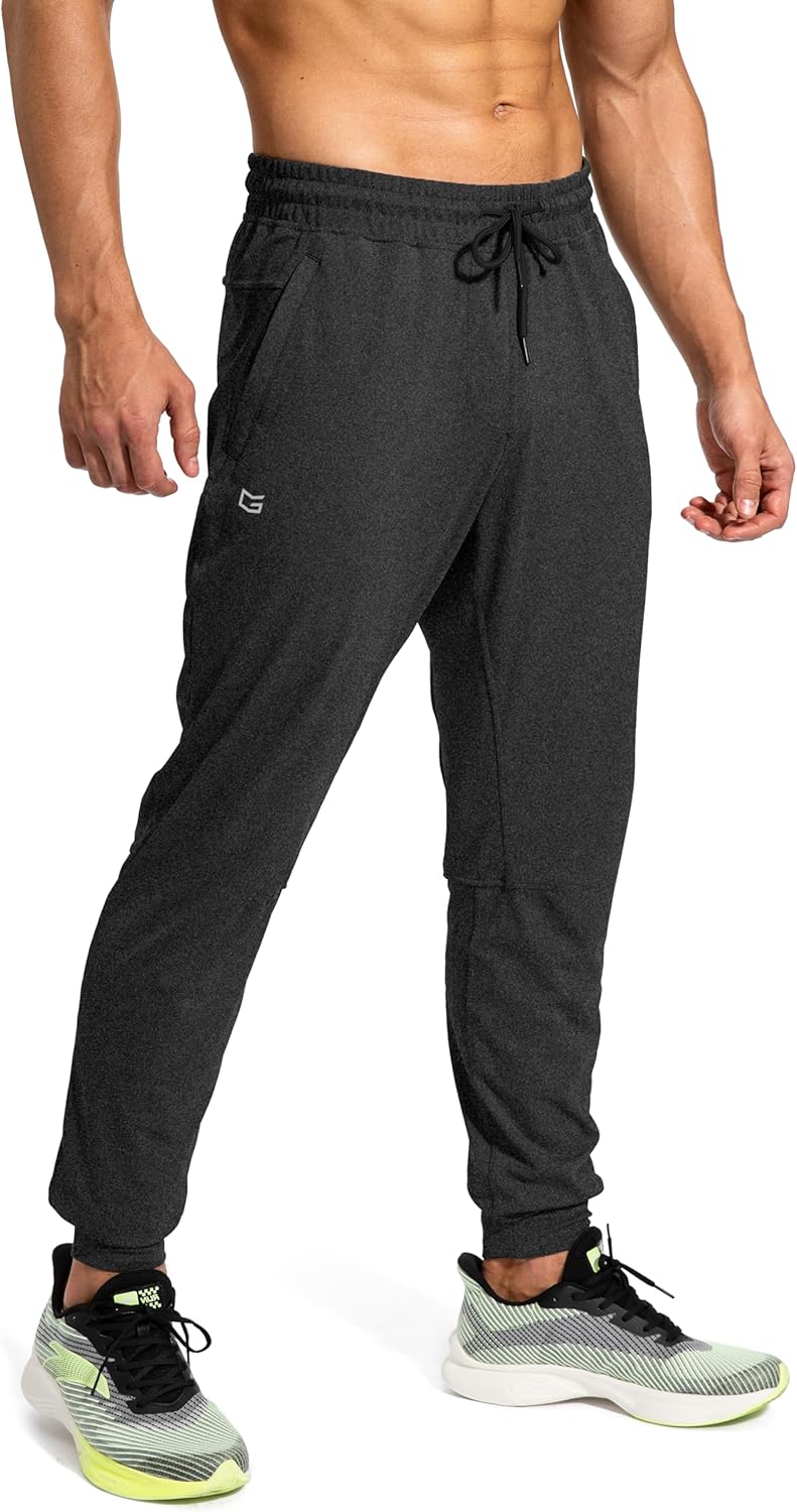 G Gradual Men's Athletic Sweatpants with Zipper Pockets